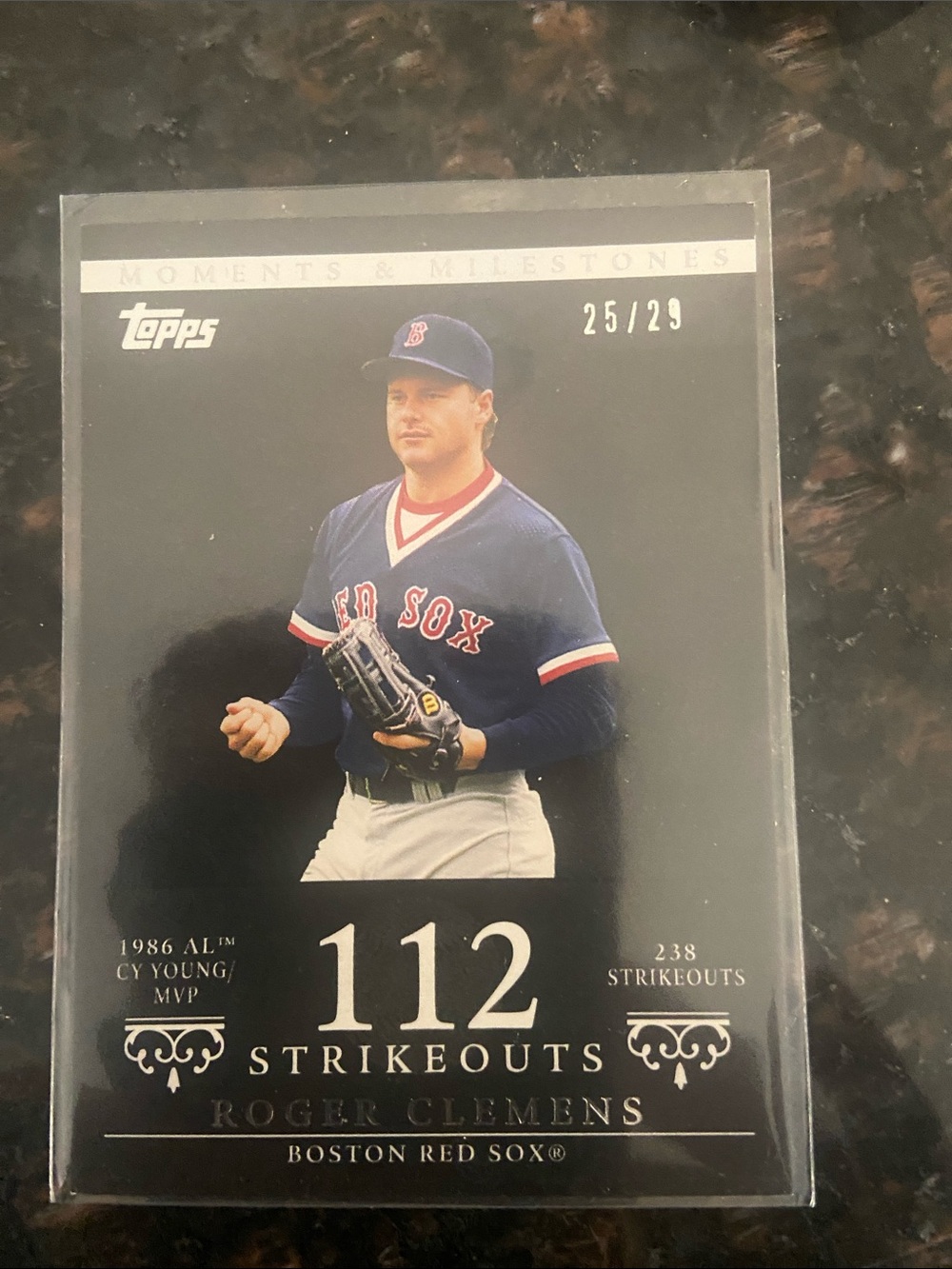 2007 Topps Moments Milestones Roger Clemens #25/29 #18